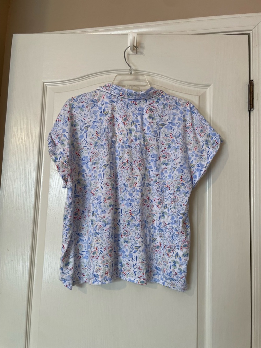 Lauren Ralph Lauren Floral Pajama Lounge Set Blue Embroidered Logo XL Preppy - Picture 4 of 9